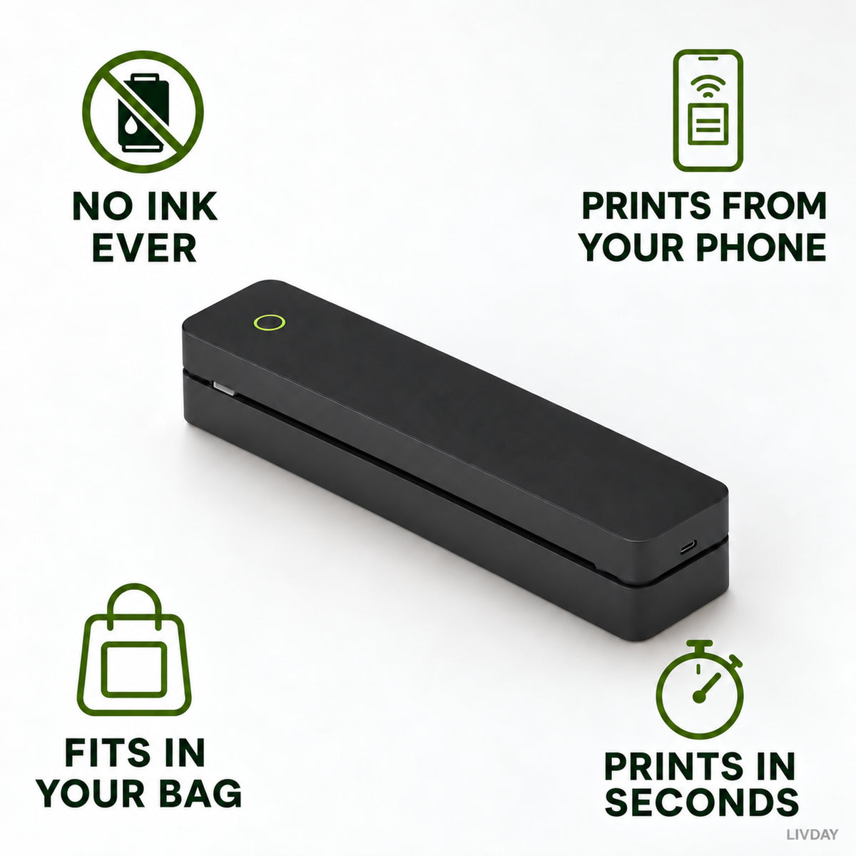 INKLESS GO — Portable Inkless Printer