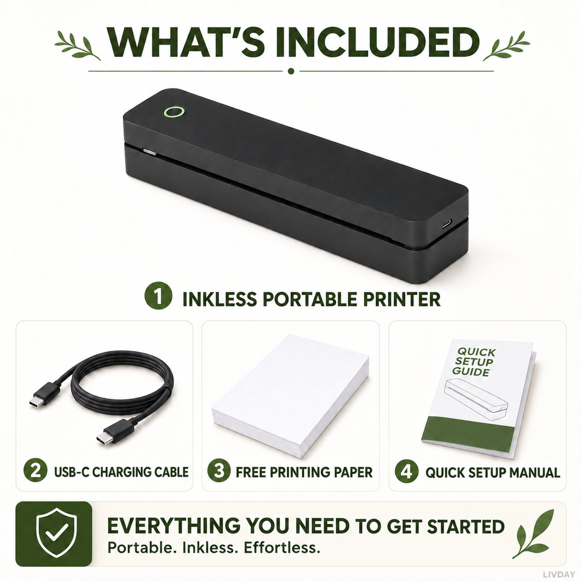 INKLESS GO — Portable Inkless Printer